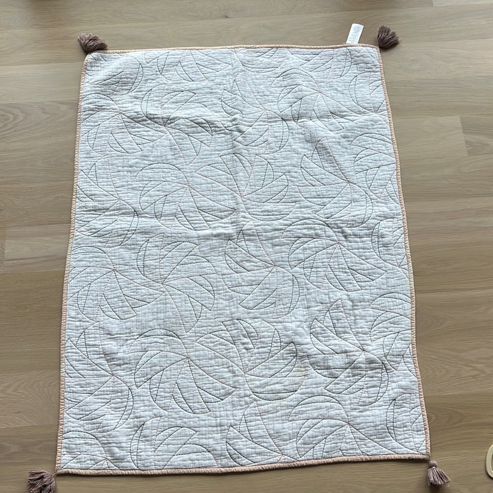 West Elm x Pottery Barn Deco Palm Crib Quilt